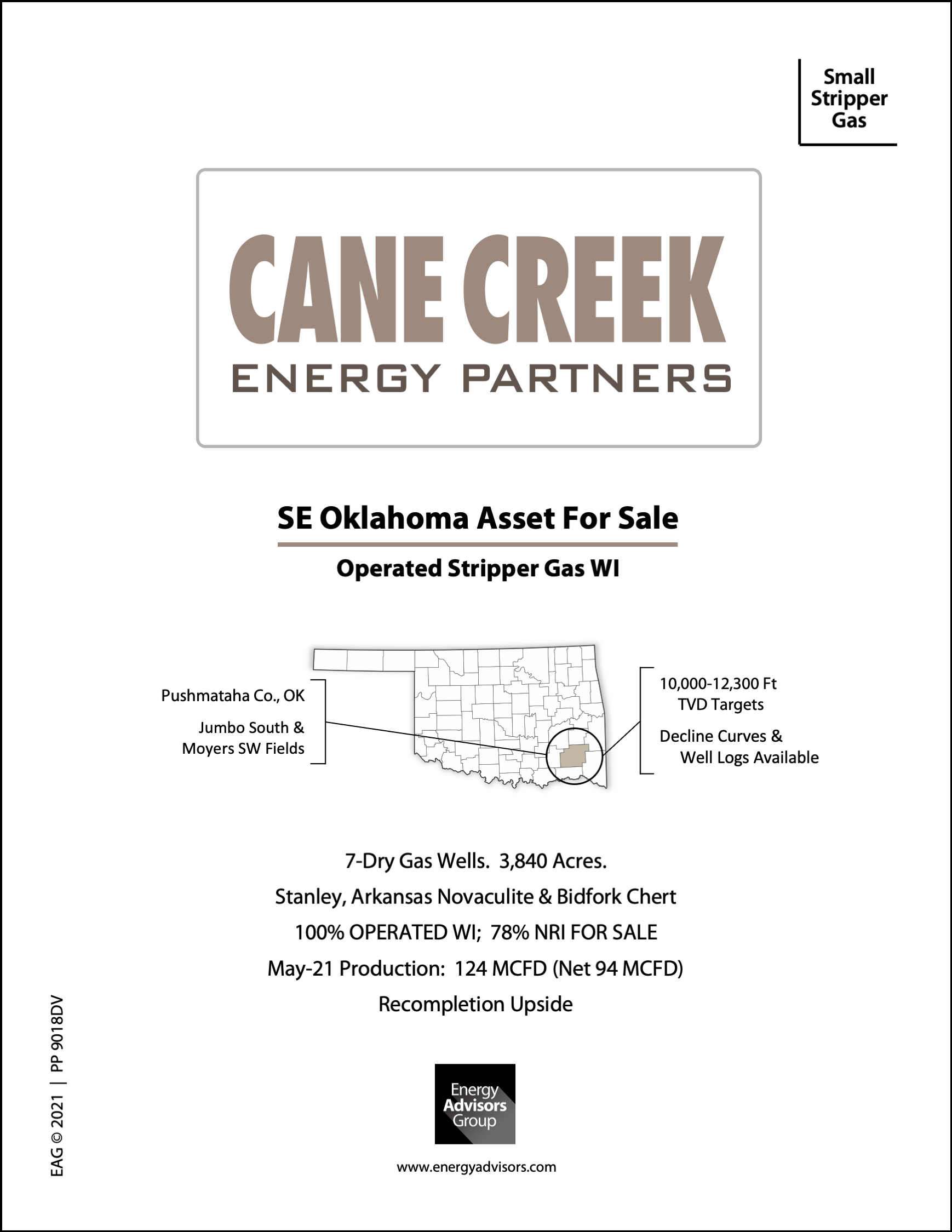 SMALL OKLAHOMA STRIPPER GAS - Energy Advisors Group SMALL OKLAHOMA STRIPPER GAS